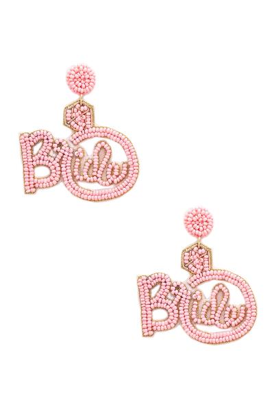 Seed Bead Bridal Ring Earring