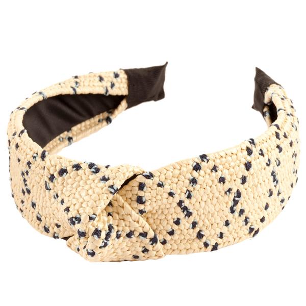 Straw Woven Knot Headband