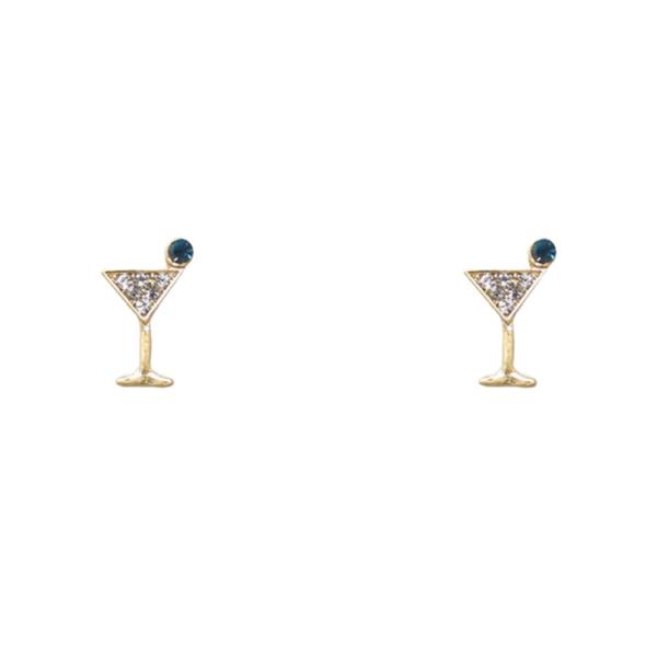 Dainty Cocktail Rhinestone Stud Earring