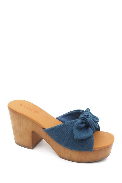 CHIC ELEGANT KNOT BOW STRAP SLIP HEEL