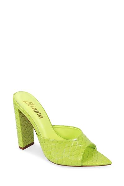 FASHION TEXTURE POINTY WIDE HEEL
