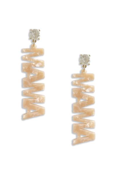 Mama Letter Dangle Earring