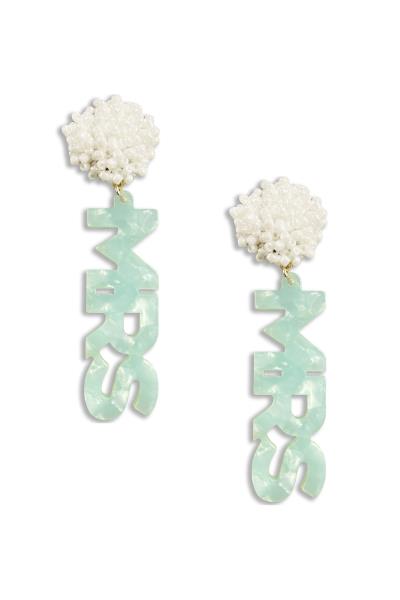 Mrs Letter Dangle Earring