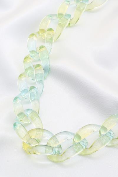 Transparent Curb Link Necklace