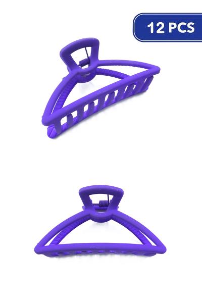 Purple Triangle Hair Claw (12 Units)