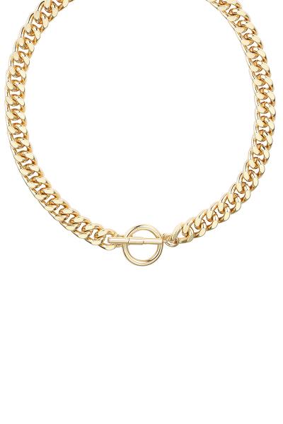 Chunky Link Chain Toggle Necklace