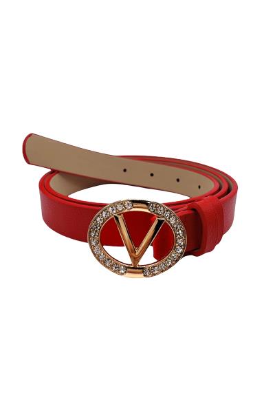 METAL V OVAL BUCKLE BELT