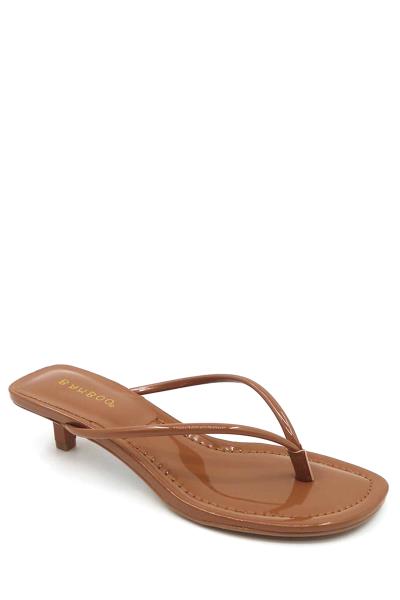 FASHION THONG STRAP SLIP MINI HEEL