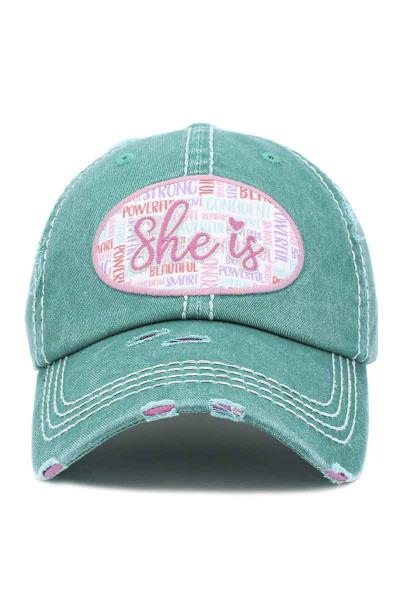 SHE IS VINTAGE BALLCAP