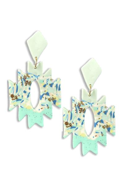 Rodeo Western Aztec Shape Dangle Earring