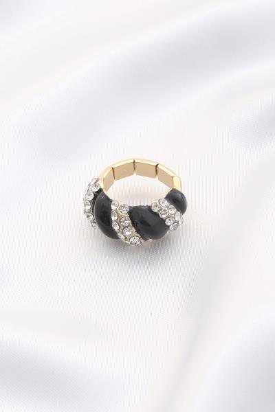 Rhinestone Metal Ring