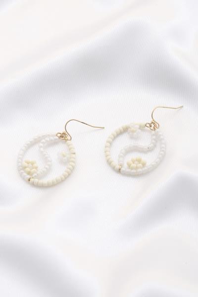 Yin Yang Beaded Dangle Earring