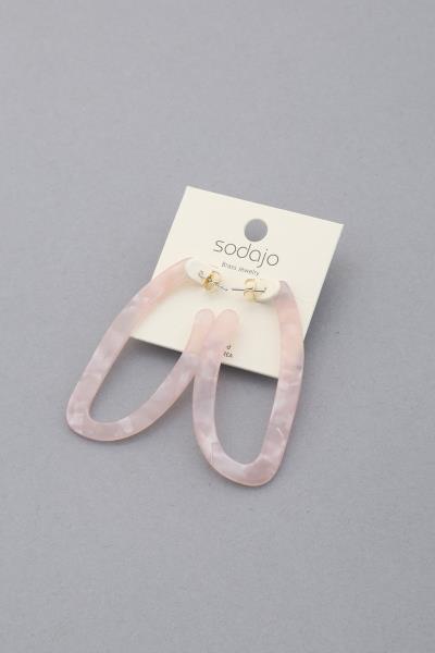 SODAJO Acetate Oval Shape Earring
