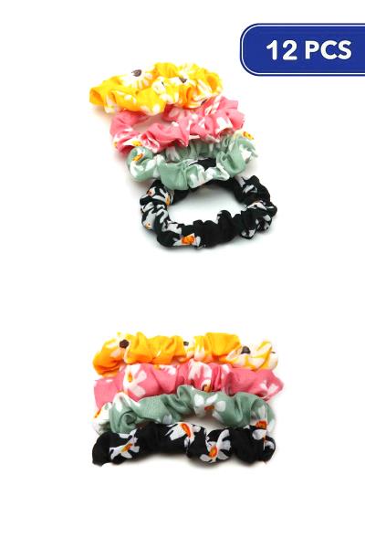 Flower Hair Tie Set (12 Units)