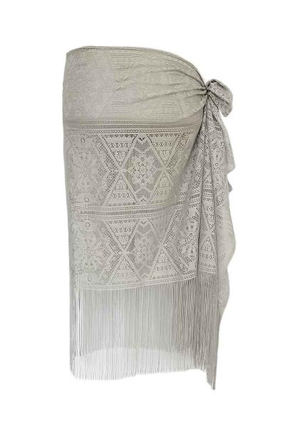 MESH WITH FRINGE SARONG