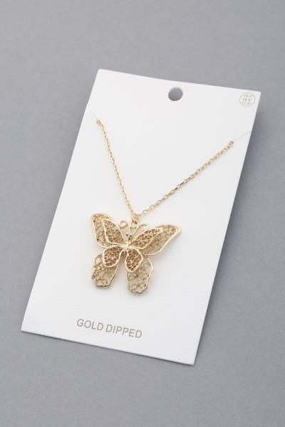 Butterfly Pendant Necklace