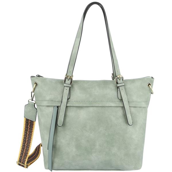Plain Tote Bag with Design Guitar Strap