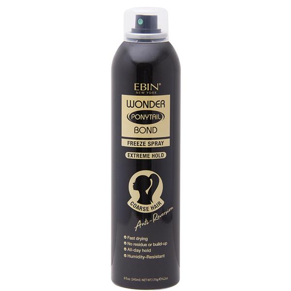 WONDER PONYTAIL BOND EXTREME HOLD FREEZE SPRAY- COARSE HAIR 245 ML