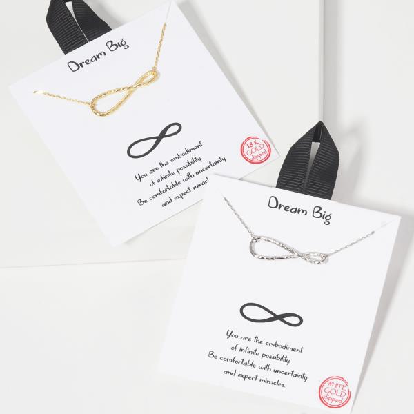 18K GOLD RHODIUM DIPPED DREAM BIG NECKLACE