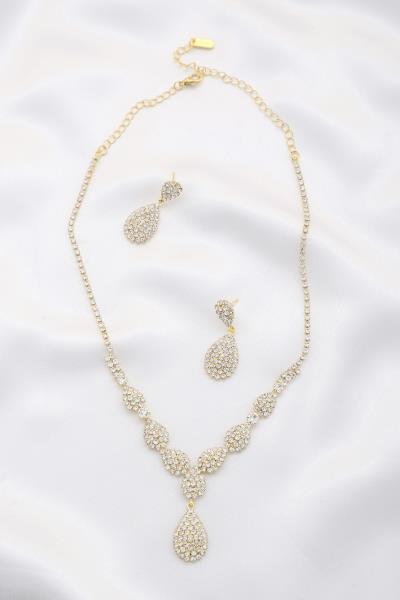 Teardrop Rhinestone Necklace