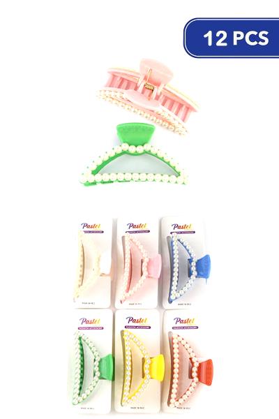 Pearl Hair Claw Clip (12 Units)