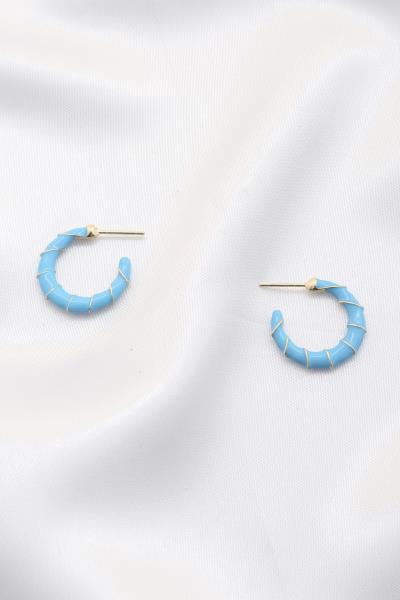 Color Metal Open Hoop Earring