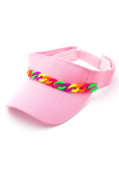 FASHION COLOR LINK VISOR HAT