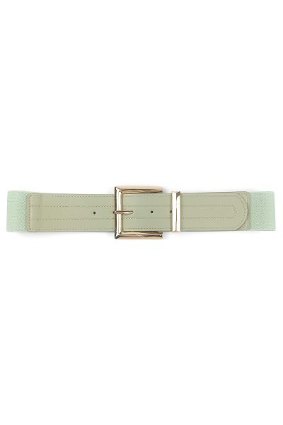 FASHION TEXTURE METAL SQUARE BUCKLE BELT