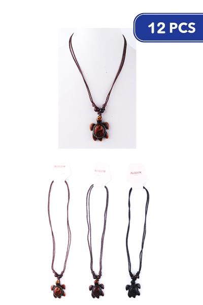 Turtle Pendant Necklace (12 Units)