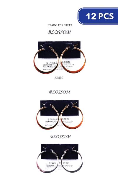 30mm Hoop Earring (12 Units)