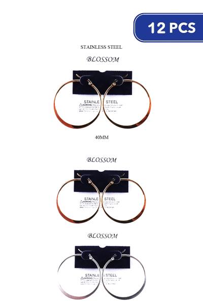 40mm Hoop Earring (12 Units)