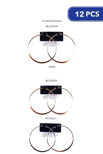 60mm Hoop Earring (12 Units)
