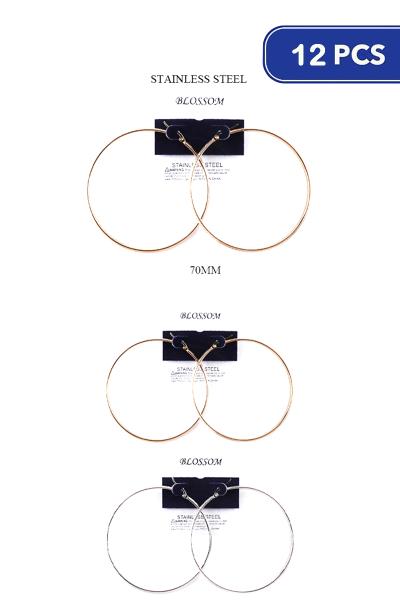 70mm Hoop Earring (12 Units)