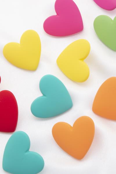 Smooth Texture Heart Earring