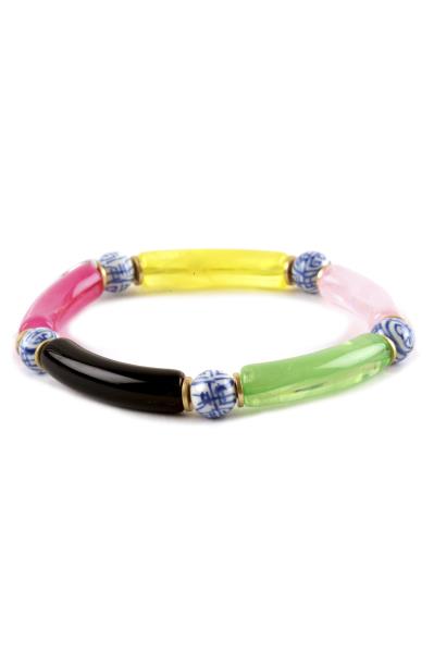 Lucite Ball Bead Bracelet