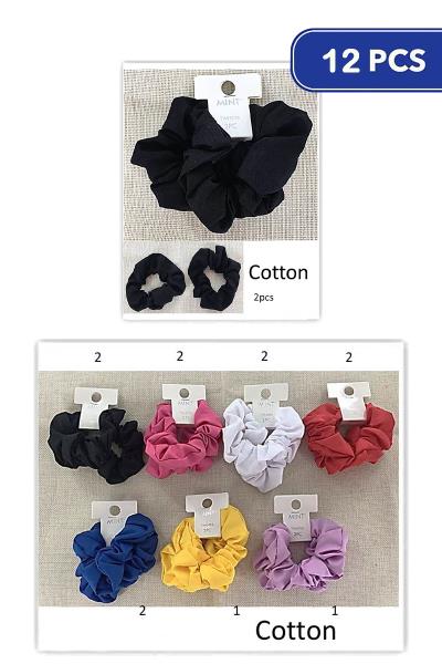 Hair Scrunchies 2 PC Set (12 Units)