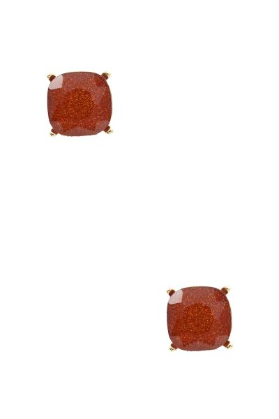Stone Stud Earring