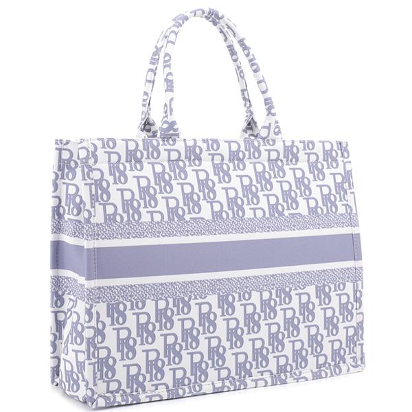 Stripe Print Mix Design Tote Bag