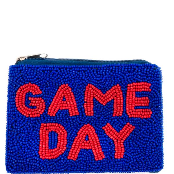 Seed Bead Game Day Seed Beaded Coin Bag