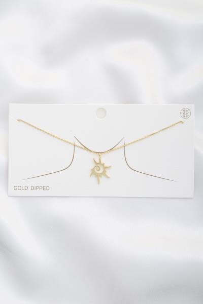 SUN PENDANT NECKLACE