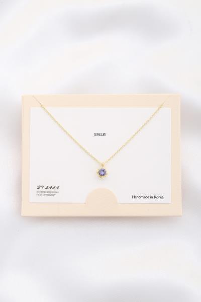 ROUND CRYSTAL NECKLACE
