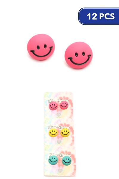Happy Face Earring (12 Units)