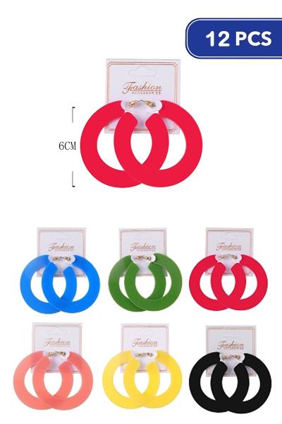 Flat Hoop Earring (12 Units)