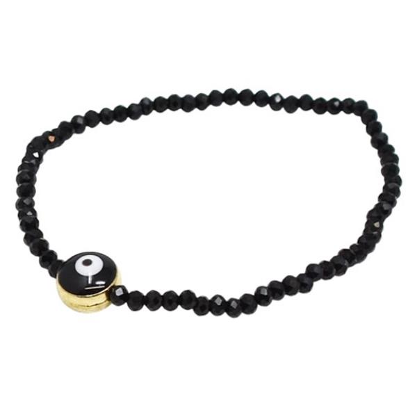 Evil Eye Seed Bead Bracelet
