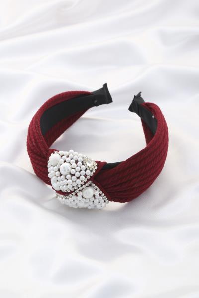 PEARL BEAD KNOT HEADBAND