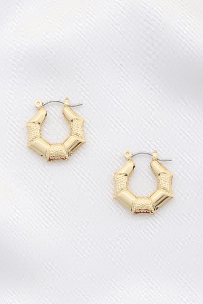 PUFFY METAL EARRING