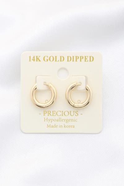 Huggie 14K Gold Dipped Earring