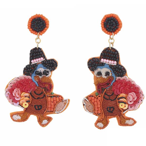 Thanksgiving Turkey Earring