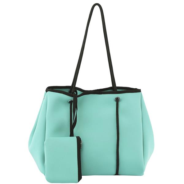 2IN1 Smooth Tote Bag with Pouch Set