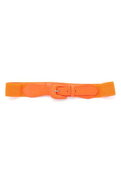 PLAIN SMOOTH BUCKLE ELASTIC BELT
